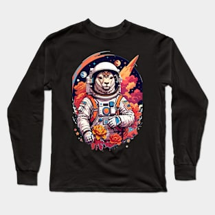 Astro Llama Exploring the Universe Long Sleeve T-Shirt